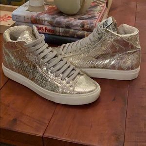 P448 Golden Hightop Sneakers